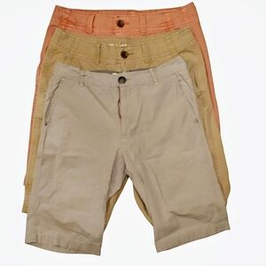 Bundle of 3 pairs men size 30" flat front shorts